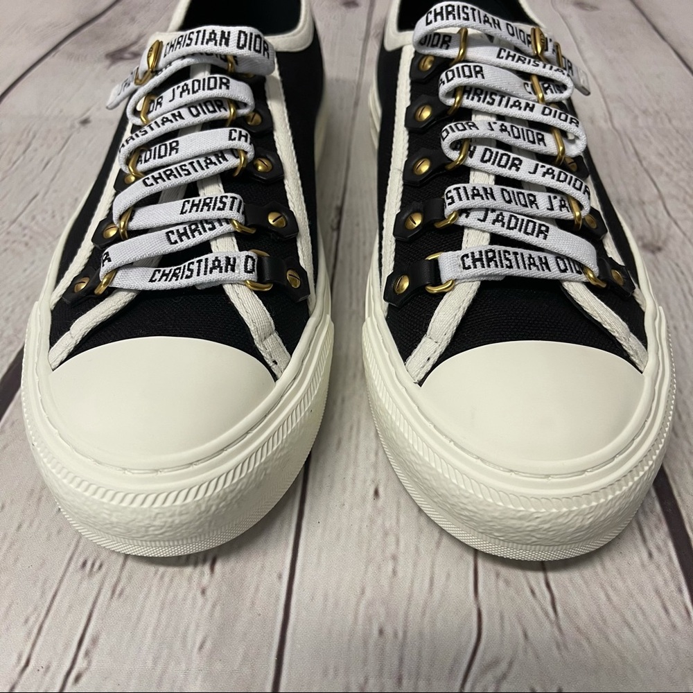 🔥 Christian Dior Walk N Dior black sneakers size 37 - Picture 2 of 13